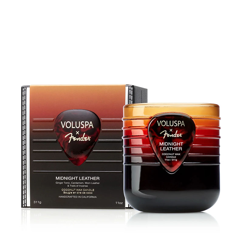 Midnight Leather, vela clássica de 311 g com embalagem